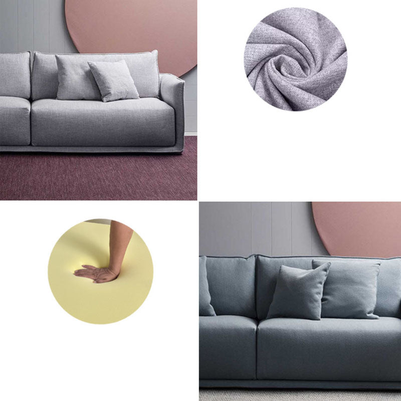 Linnen bank 36.61 "D x 29.53" H vierkante armbank voor woonkamer