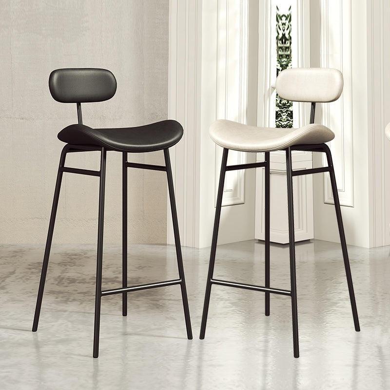 Armless Upholstered Counter Stool Industrial Bucket Seat Bar Stool Clearhalo 'Bar Furniture' 'Bar Stools' 'bar_stools' 'furn' 'furn_bar_stools' 'Furniture' 'Kitchen & Dining Furniture' 5945812