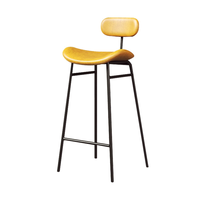 Armless Upholstered Counter Stool Industrial Bucket Seat Bar Stool Clearhalo 'Bar Furniture' 'Bar Stools' 'bar_stools' 'furn' 'furn_bar_stools' 'Furniture' 'Kitchen & Dining Furniture' 5945815