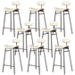 Armless Upholstered Counter Stool Industrial Bucket Seat Bar Stool White 8 Piece Set Clearhalo 'Bar Furniture' 'Bar Stools' 'bar_stools' 'furn' 'furn_bar_stools' 'Furniture' 'Kitchen & Dining Furniture' 5945816