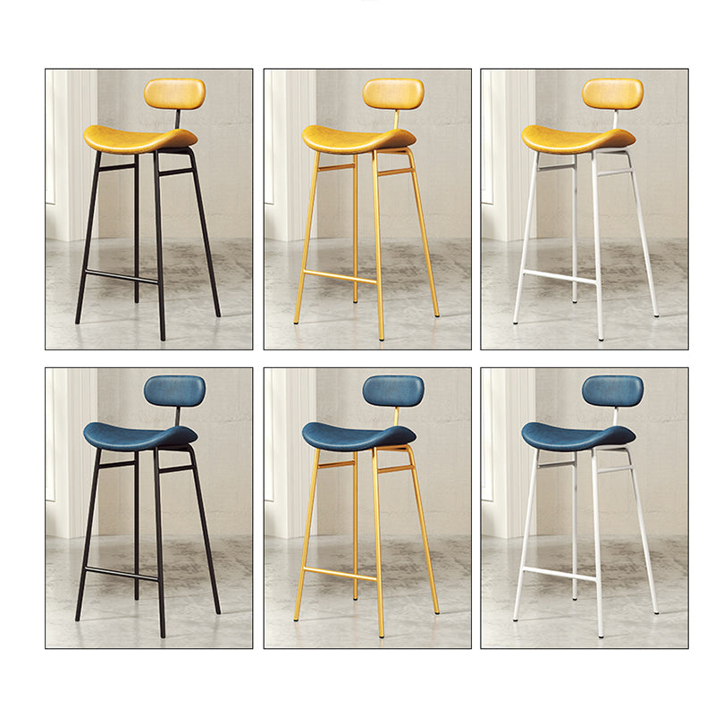 Armless Upholstered Counter Stool Industrial Bucket Seat Bar Stool Clearhalo 'Bar Furniture' 'Bar Stools' 'bar_stools' 'furn' 'furn_bar_stools' 'Furniture' 'Kitchen & Dining Furniture' 5945822