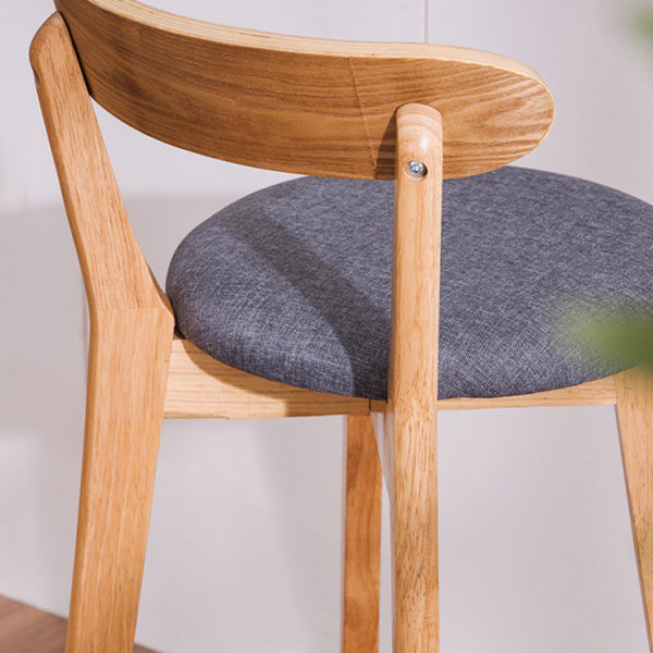 Contemporary Beech Home Barstool Matte Finish Upholstered Bar Stools Clearhalo 'Bar Furniture' 'Bar Stools' 'bar_stools' 'furn' 'furn_bar_stools' 'Furniture' 'Kitchen & Dining Furniture' 5945971