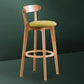 Contemporary Beech Home Barstool Matte Finish Upholstered Bar Stools Clearhalo 'Bar Furniture' 'Bar Stools' 'bar_stools' 'furn' 'furn_bar_stools' 'Furniture' 'Kitchen & Dining Furniture' 5945980