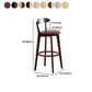 Contemporary Beech Home Barstool Matte Finish Upholstered Bar Stools Clearhalo 'Bar Furniture' 'Bar Stools' 'bar_stools' 'furn' 'furn_bar_stools' 'Furniture' 'Kitchen & Dining Furniture' 5946028