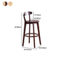 Contemporary Beech Home Barstool Matte Finish Upholstered Bar Stools Clearhalo 'Bar Furniture' 'Bar Stools' 'bar_stools' 'furn' 'furn_bar_stools' 'Furniture' 'Kitchen & Dining Furniture' 5946029