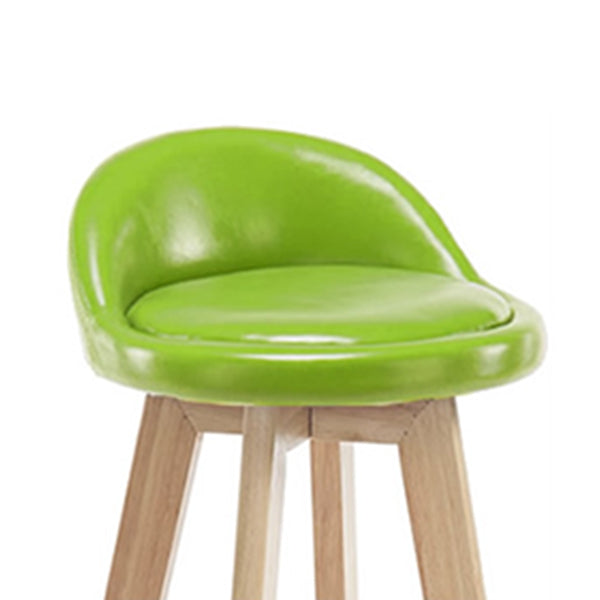 Eigentijdse rubberen hout kruk met voetsteun gestoffeerde barkrukken