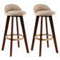 Contemporary Rubberwood Home Stool Footrest Upholstered Bar Stools