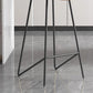 Faux Leder Armless Counterhocker Industrial Low Back Bar Stool
