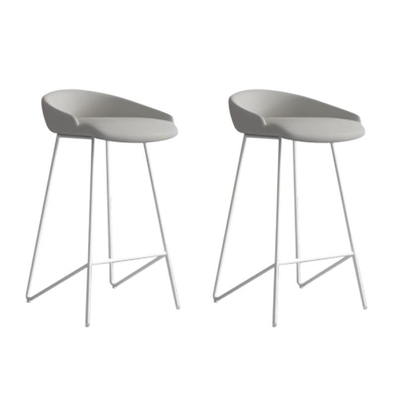 Faux lederen armloze tegenriem industriële low -back barkruk