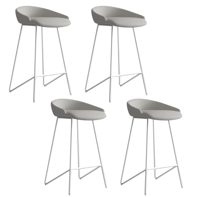 Faux Leder Armless Counterhocker Industrial Low Back Bar Stool
