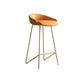 Faux Leder Armless Counterhocker Industrial Low Back Bar Stool
