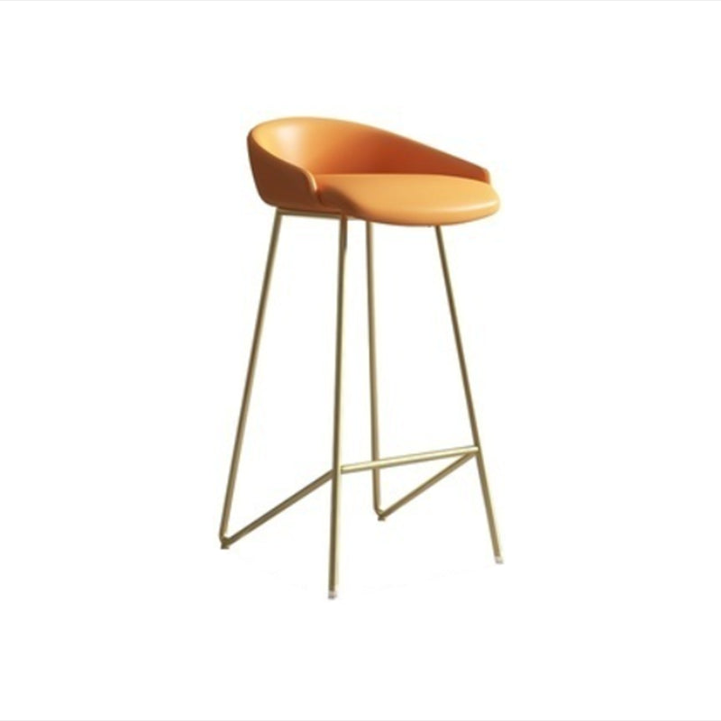 Tabouret de comptoir sans bras en cuir en cuir en cuir