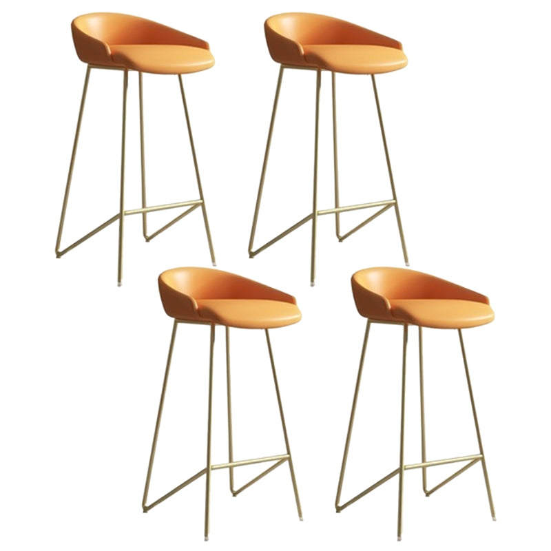 Tabouret de comptoir sans bras en cuir en cuir en cuir