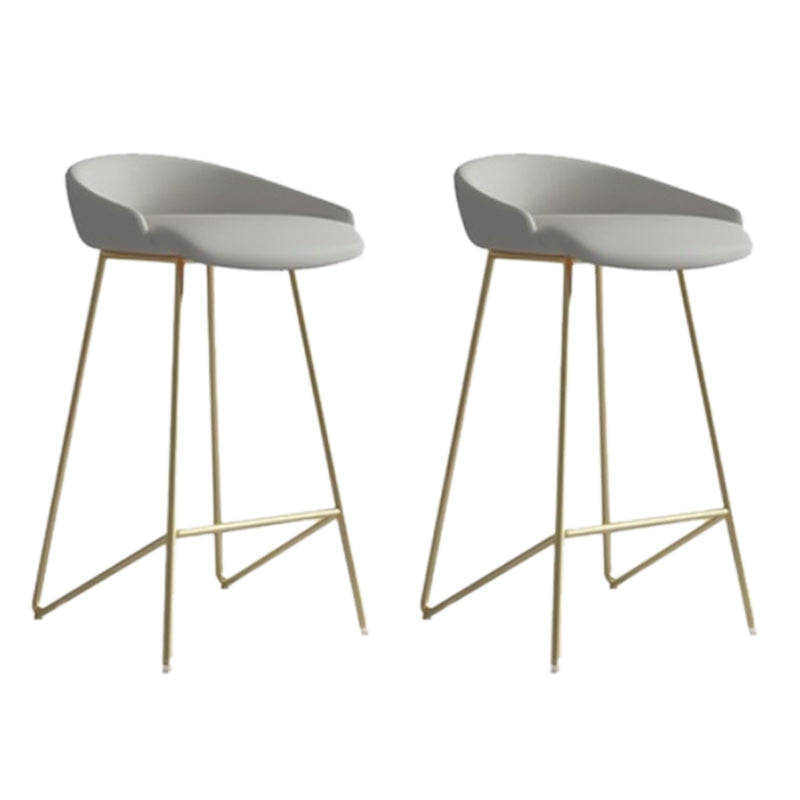 Taburete de mostrador sin brazo de cuero sintético taburete de barra de espalda industrial