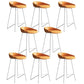 Tabouret de comptoir sans bras en cuir en cuir en cuir
