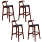 Modern Milk Tea Shop  Footrest Stool Matte Finish Upholstered Bar Stools