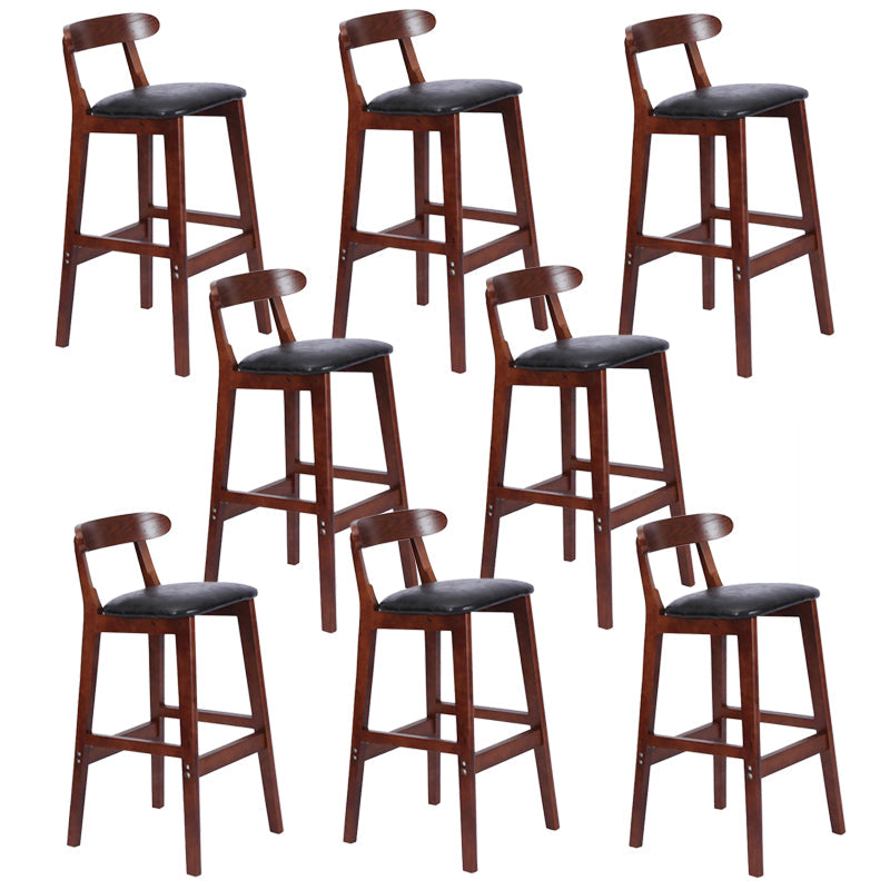 Modern Milk Tea Shop  Footrest Stool Matte Finish Upholstered Bar Stools