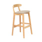 Modern Milk Tea Shop  Footrest Stool Matte Finish Upholstered Bar Stools