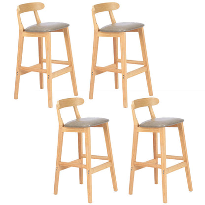 Modern Milk Tea Shop  Footrest Stool Matte Finish Upholstered Bar Stools