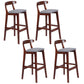 Modern Milk Tea Shop  Footrest Stool Matte Finish Upholstered Bar Stools