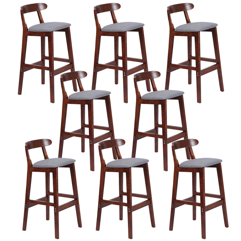 Modern Milk Tea Shop  Footrest Stool Matte Finish Upholstered Bar Stools