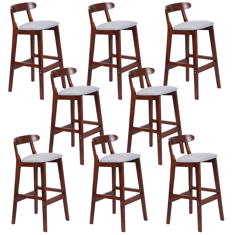 Modern Milk Tea Shop  Footrest Stool Matte Finish Upholstered Bar Stools