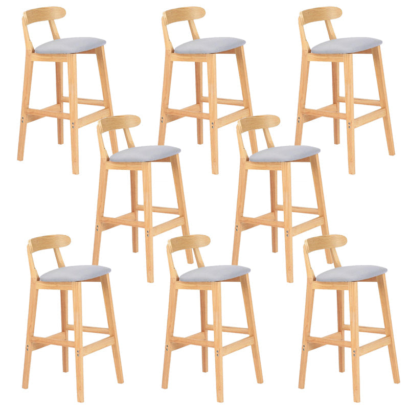 Modern Milk Tea Shop  Footrest Stool Matte Finish Upholstered Bar Stools