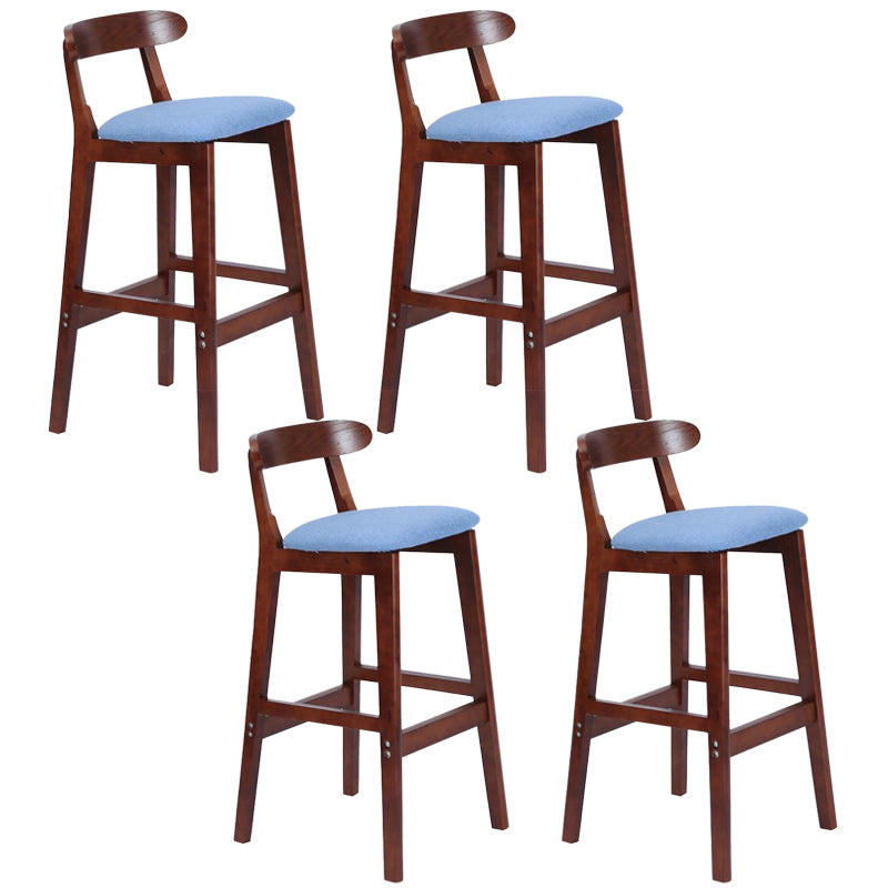 Modern Milk Tea Shop  Footrest Stool Matte Finish Upholstered Bar Stools
