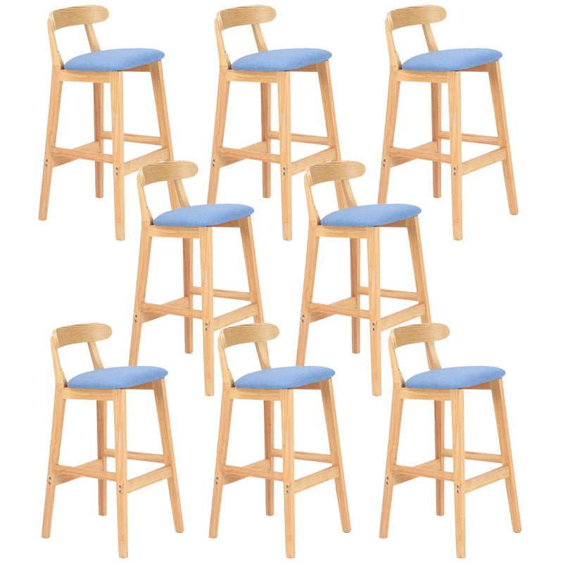 Modern Milk Tea Shop  Footrest Stool Matte Finish Upholstered Bar Stools