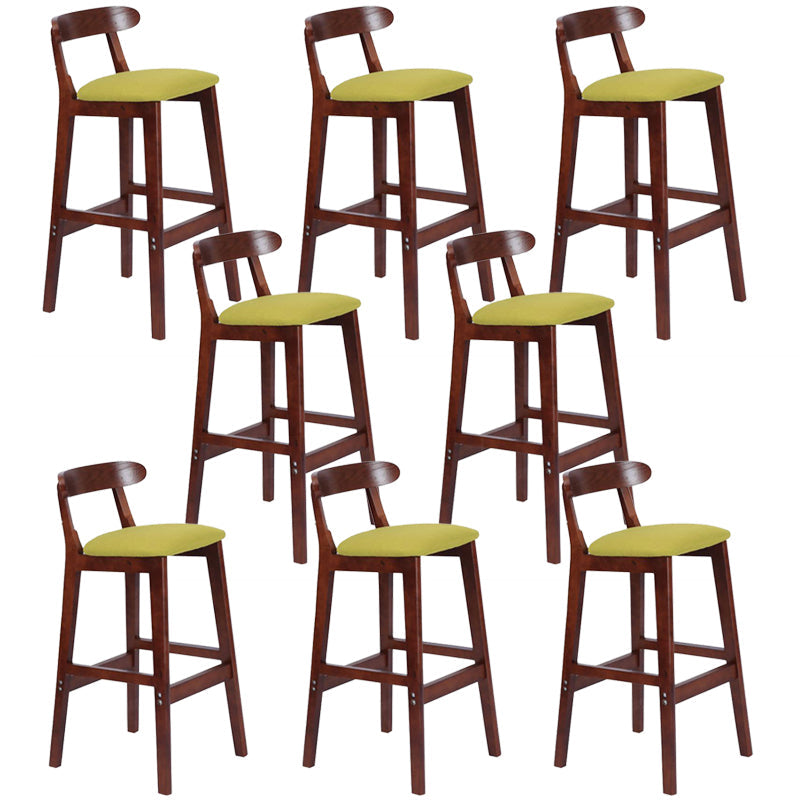 Modern Milk Tea Shop  Footrest Stool Matte Finish Upholstered Bar Stools
