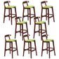 Modern Milk Tea Shop  Footrest Stool Matte Finish Upholstered Bar Stools