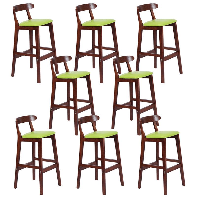 Modern Milk Tea Shop  Footrest Stool Matte Finish Upholstered Bar Stools