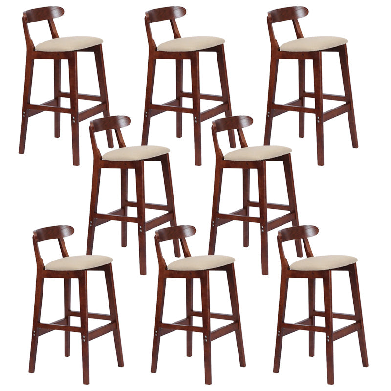 Modern Milk Tea Shop  Footrest Stool Matte Finish Upholstered Bar Stools