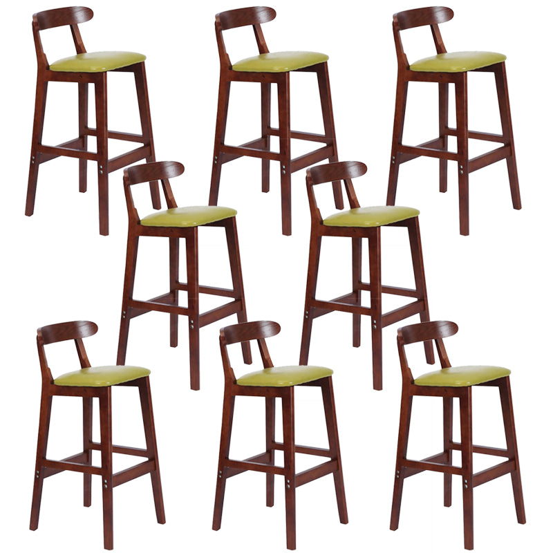 Modern Milk Tea Shop  Footrest Stool Matte Finish Upholstered Bar Stools