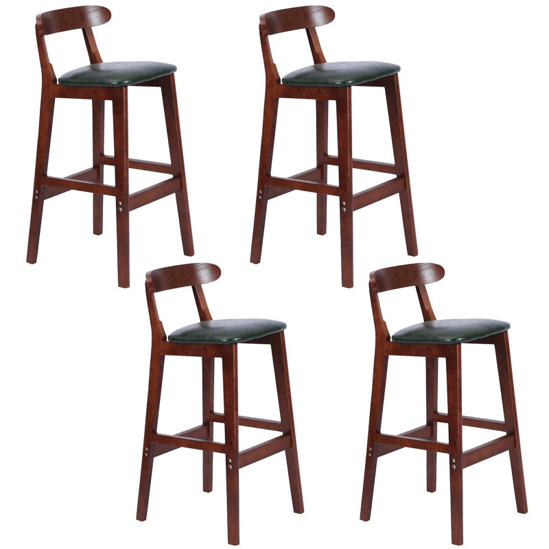 Modern Milk Tea Shop  Footrest Stool Matte Finish Upholstered Bar Stools