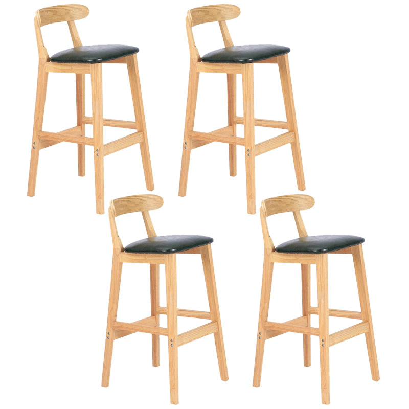 Modern Milk Tea Shop  Footrest Stool Matte Finish Upholstered Bar Stools