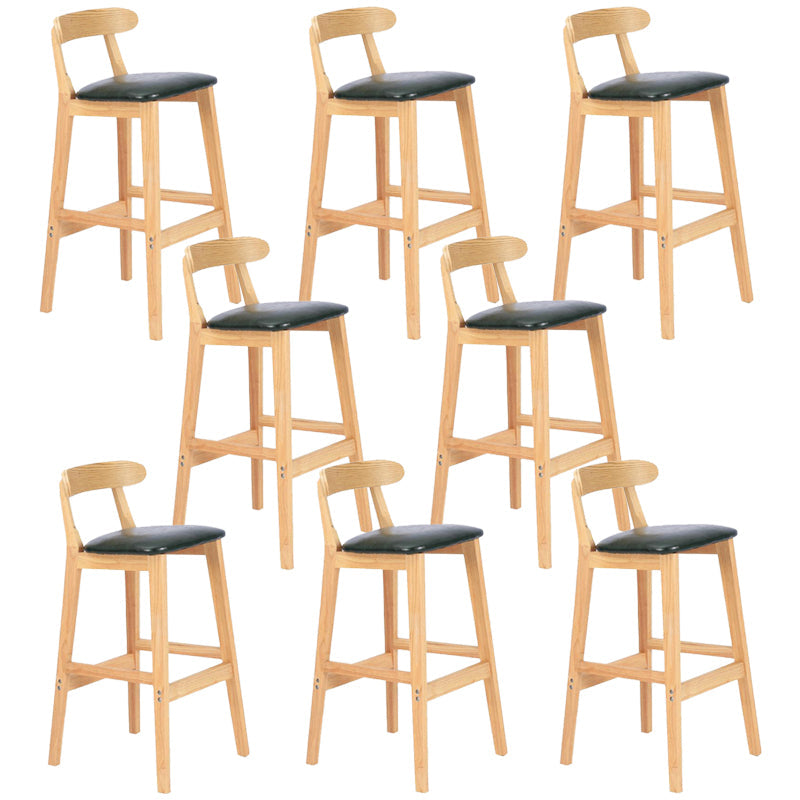 Modern Milk Tea Shop  Footrest Stool Matte Finish Upholstered Bar Stools