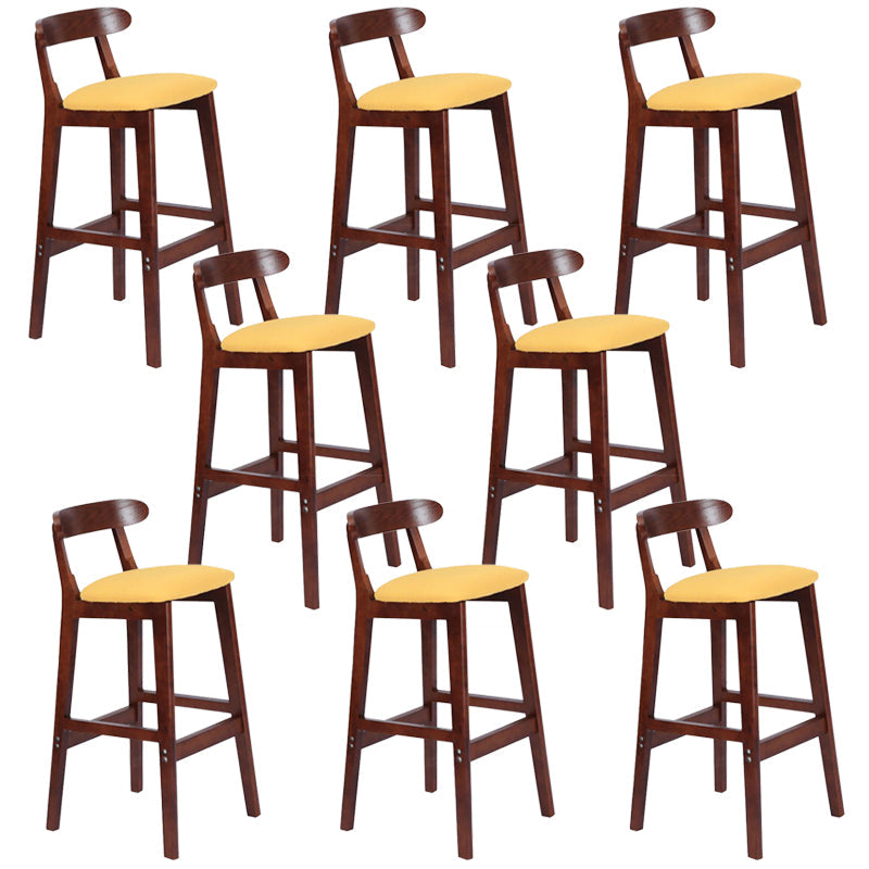 Modern Milk Tea Shop  Footrest Stool Matte Finish Upholstered Bar Stools
