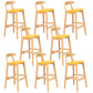 Modern Milk Tea Shop  Footrest Stool Matte Finish Upholstered Bar Stools