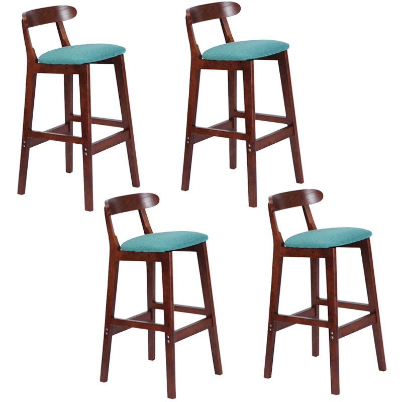 Modern Milk Tea Shop  Footrest Stool Matte Finish Upholstered Bar Stools