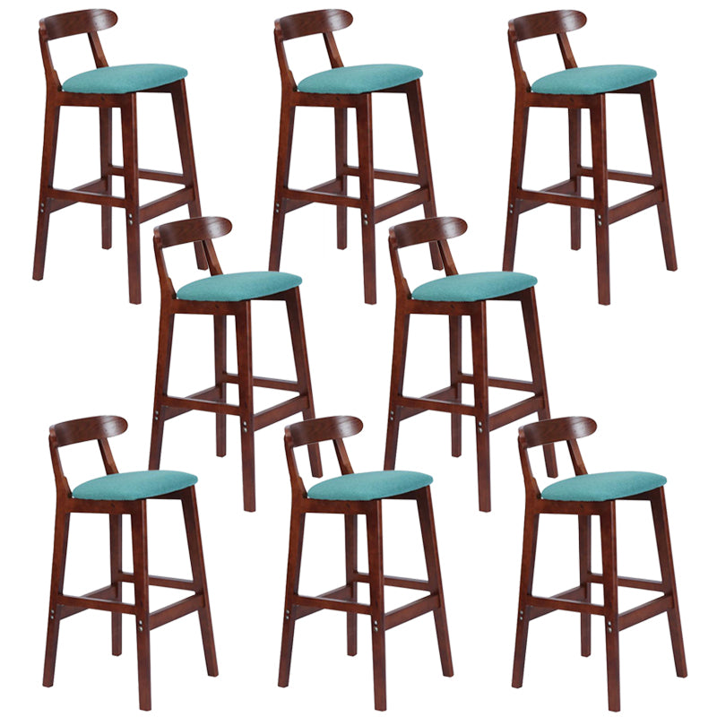 Modern Milk Tea Shop  Footrest Stool Matte Finish Upholstered Bar Stools