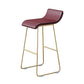 Industrial Armless Counter Stool Solid Wave Seat Bar Chair with Metal Legs Clearhalo 'Bar Furniture' 'Bar Stools' 'bar_stools' 'furn' 'furn_bar_stools' 'Furniture' 'Kitchen & Dining Furniture' 5946485