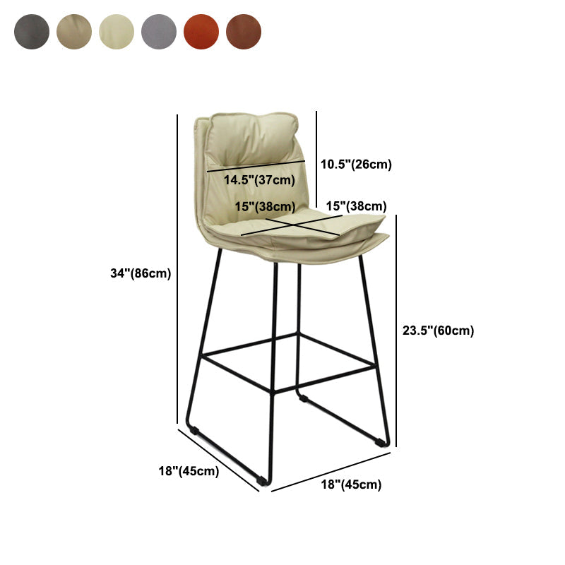 Scandinave Metal Barstool Tool Counter Counter Counter avec base de fer