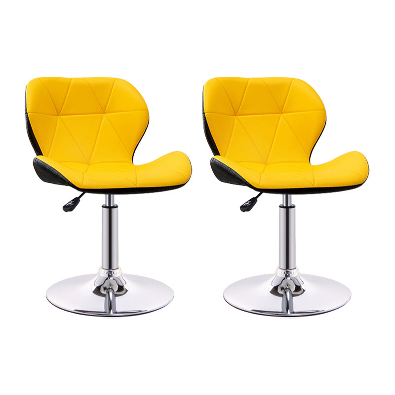 Scandinave Metal Barstool Back Back Pu Leather Meubles en finition mate pour intérieur