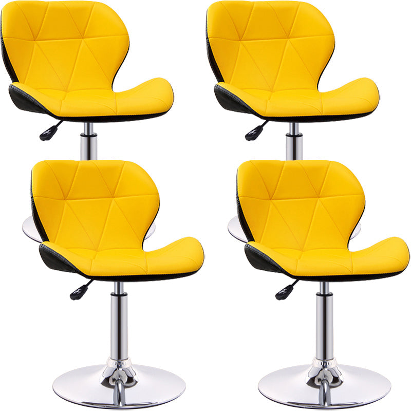 Scandinave Metal Barstool Back Back Pu Leather Meubles en finition mate pour intérieur