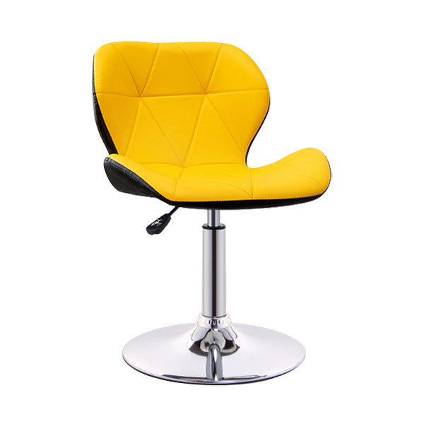 Scandinave Metal Barstool Back Back Pu Leather Meubles en finition mate pour intérieur