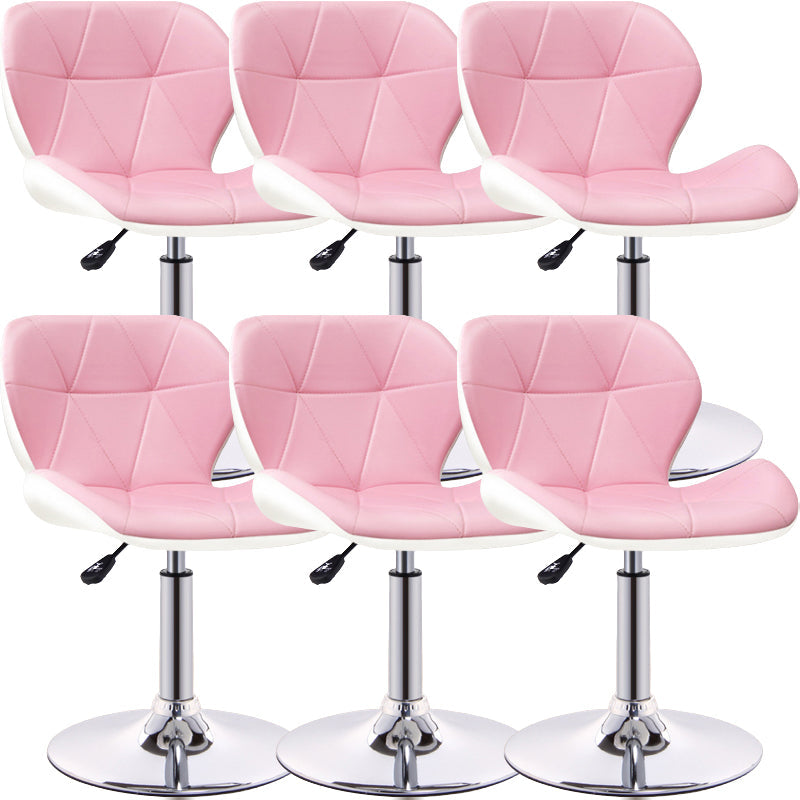 Scandinave Metal Barstool Back Back Pu Leather Meubles en finition mate pour intérieur