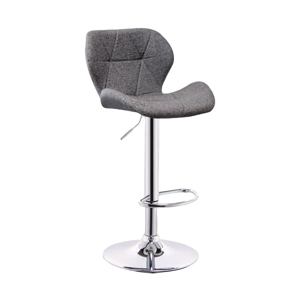 Scandinave Metal Barstool Back Back Pu Leather Meubles en finition mate pour intérieur