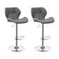 Scandinave Metal Barstool Back Back Pu Leather Meubles en finition mate pour intérieur