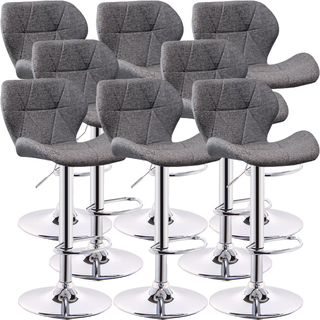 Scandinave Metal Barstool Back Back Pu Leather Meubles en finition mate pour intérieur